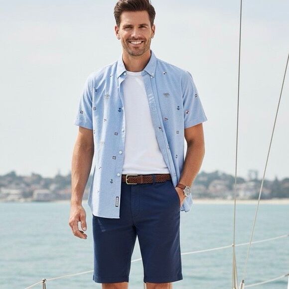 Ralph Lauren Other - Ralph Lauren Classic Fit Nautical Print Button Down Shirt XXL